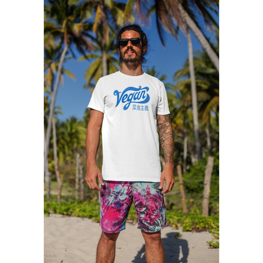 Vegan Shirt Vegan Script With Japanese